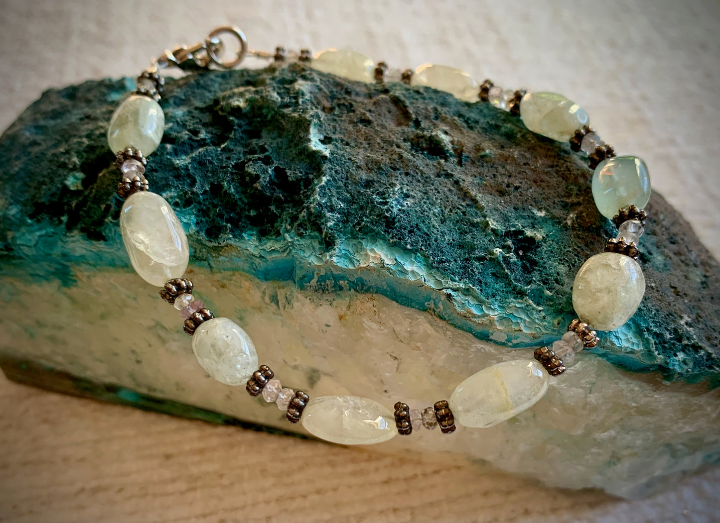 Aquamarine Nugget Bracelet