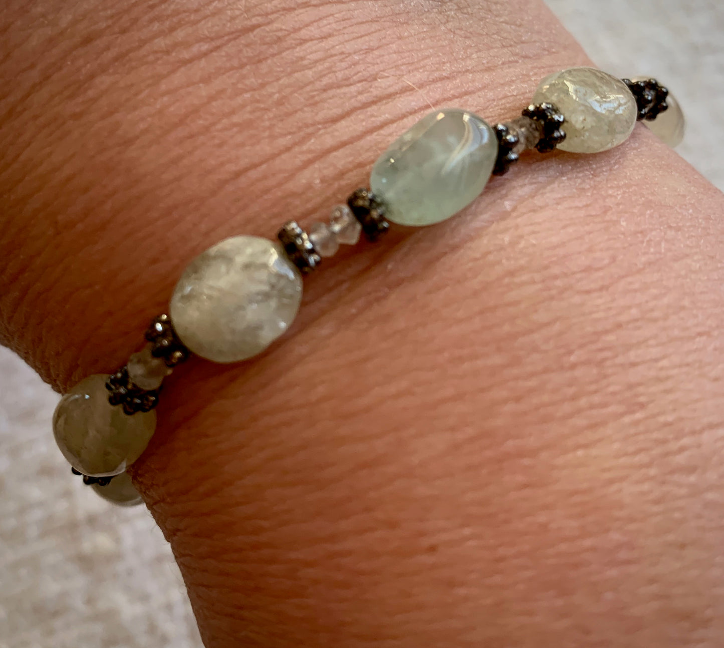 Aquamarine Nugget Bracelet