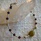 Ayja Bracelet - Green and Red Garnet