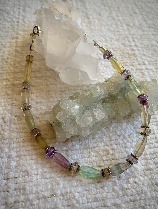 Noara Bracelet - Faceted Fluorite