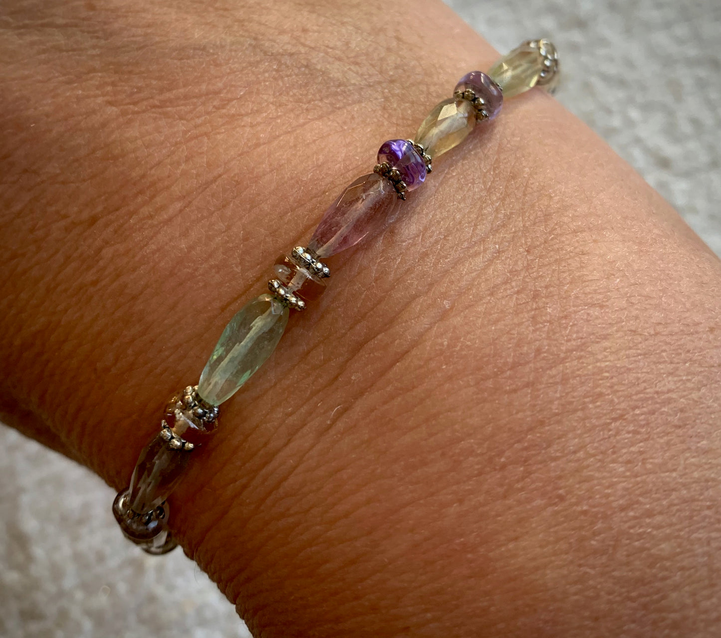 Noara Bracelet - Faceted Fluorite