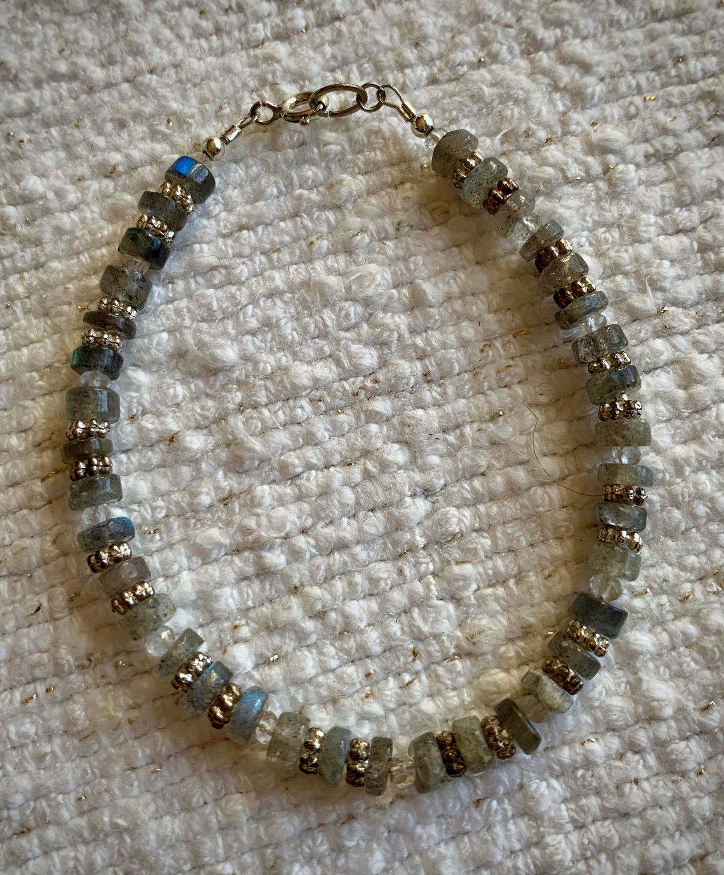 Kuna Bracelet - Labradorite Rondelle