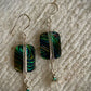 Abalone and Moonstone Silver Wrap Earrings