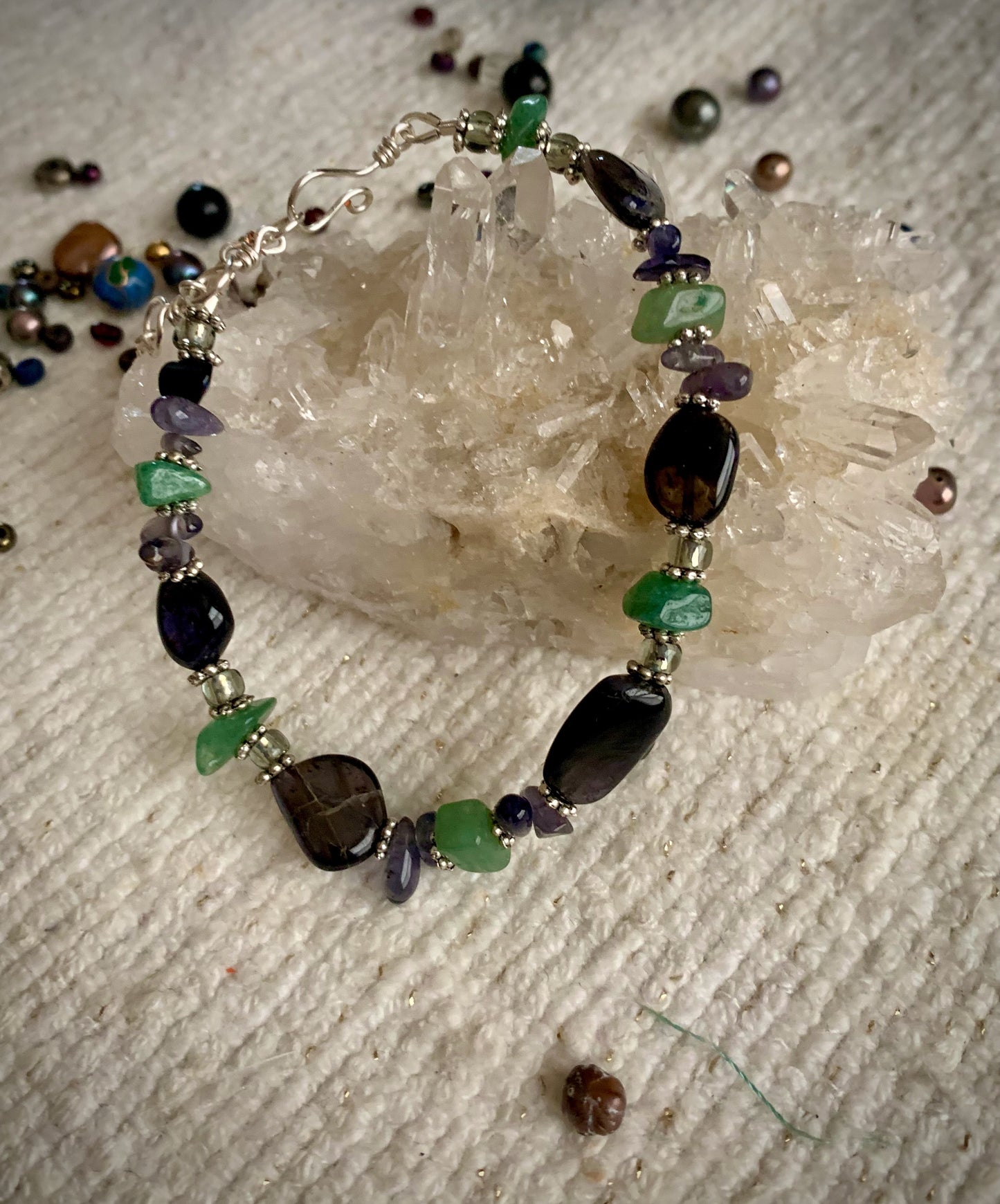 Otris Bracelet - Iolite and Green Aventurine