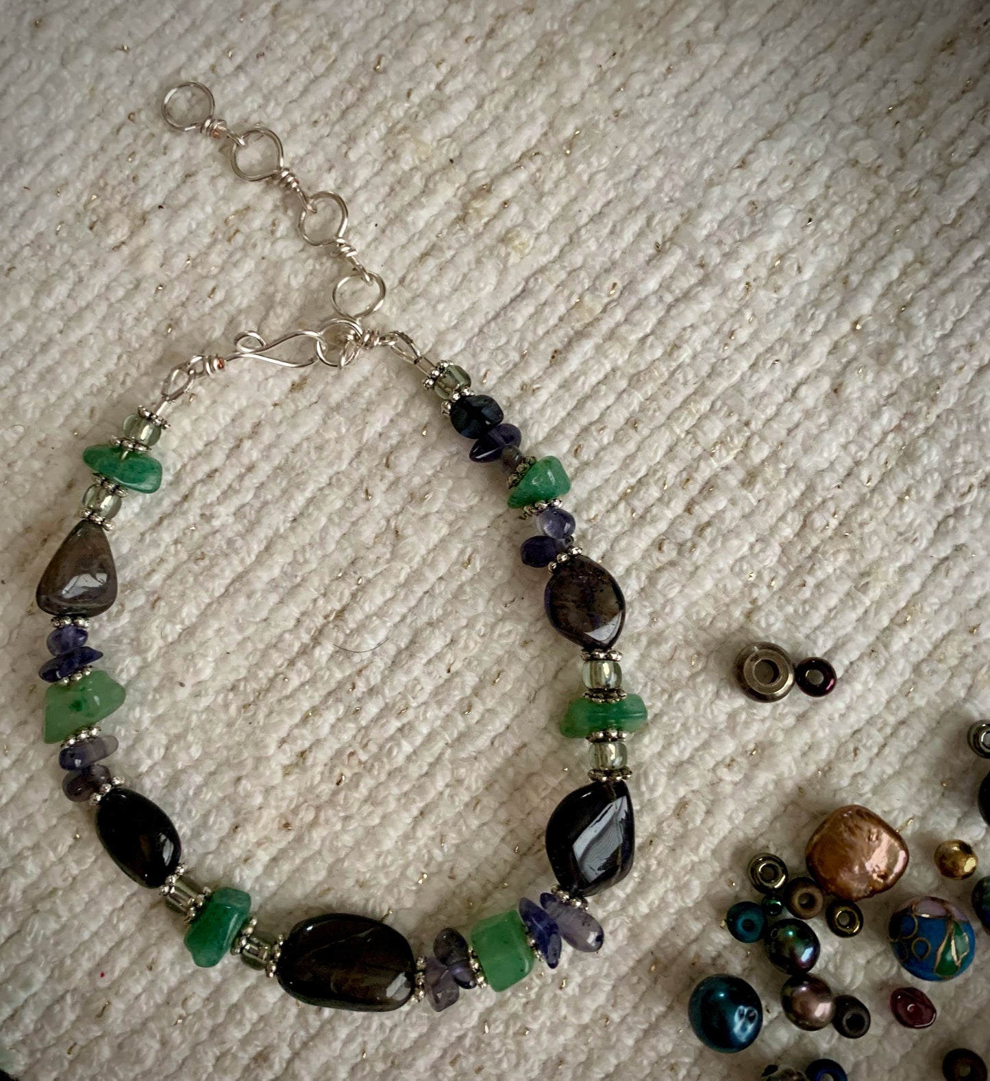 Otris Bracelet - Iolite and Green Aventurine