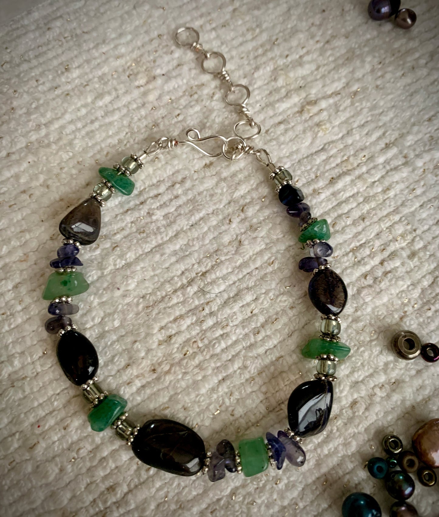 Otris Bracelet - Iolite and Green Aventurine