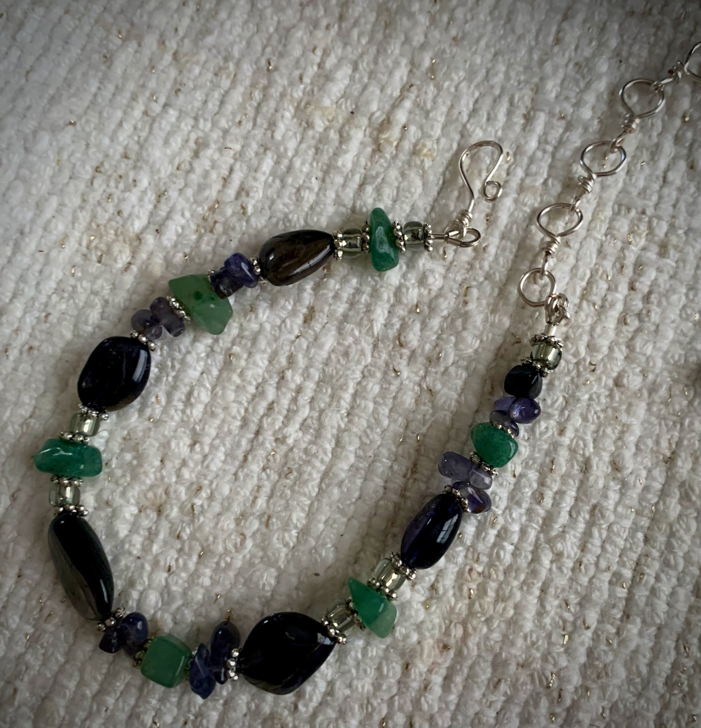 Otris Bracelet - Iolite and Green Aventurine